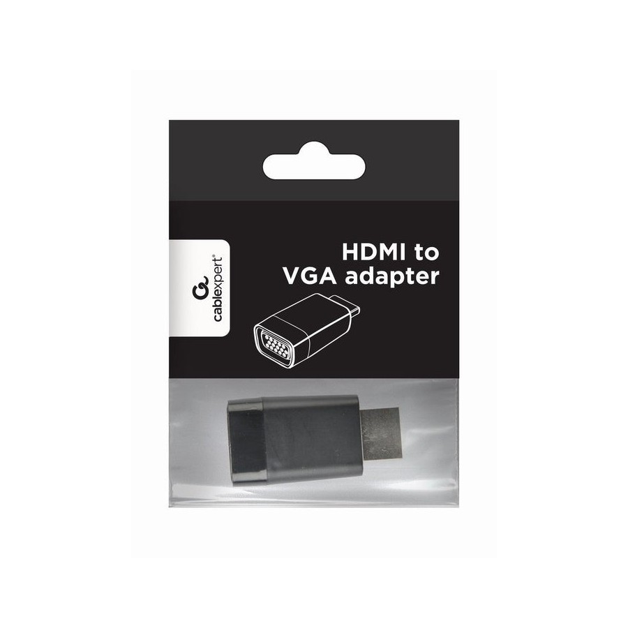 Gembird adaptador hdmi a vga m/h negro a-hdmi-vga-001