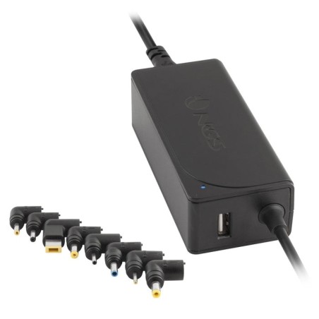 Cargador de portátil ngs w-70w 70w automático 9 conectores voltaje 18.5-20v 1 usb