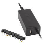 Cargador de portátil ngs w-70w 70w automático 9 conectores voltaje 18.5-20v 1 usb