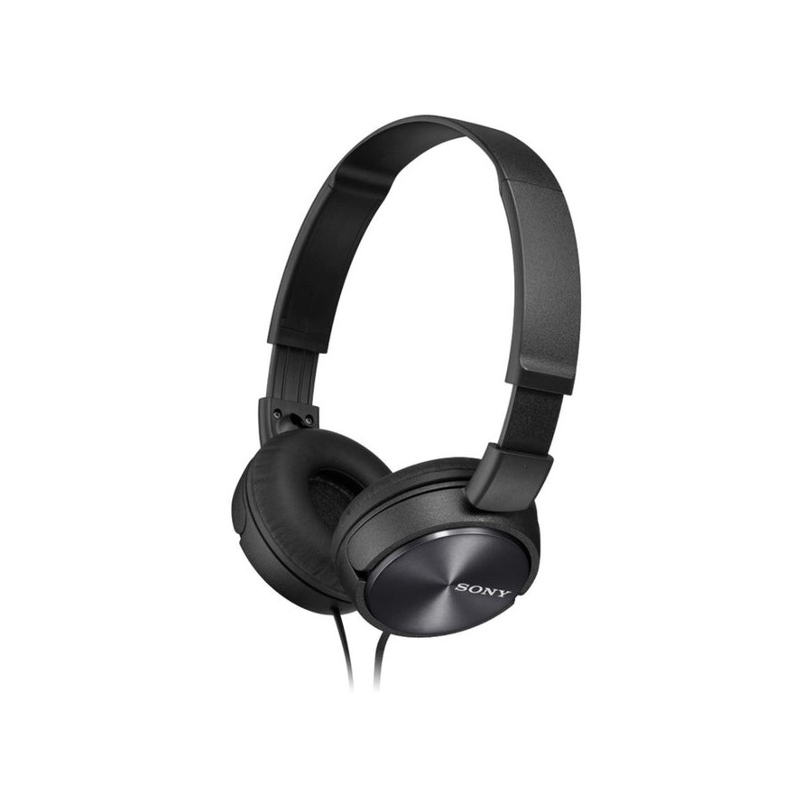Sony auriculares diadema mdr-zx310 diseño plegable maxima movilidad musical cascos acolchados cable 1.2m negro