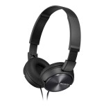 Sony auriculares diadema mdr-zx310 diseño plegable maxima movilidad musical cascos acolchados cable 1.2m negro