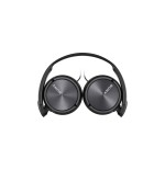 Sony auriculares diadema mdr-zx310 diseño plegable maxima movilidad musical cascos acolchados cable 1.2m negro