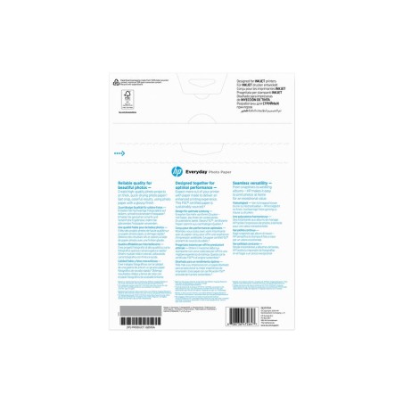 Papel fotográfico hp everyday q2510a din a4 200g 100 hojas