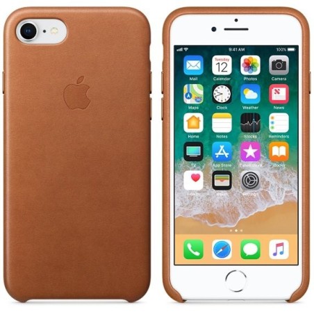 Apple funda iphone 8/7 cuero marron mqh72zm/a