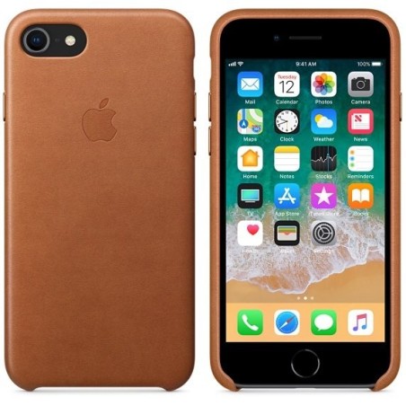 Apple funda iphone 8/7 cuero marron mqh72zm/a