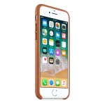 Apple funda iphone 8/7 cuero marron mqh72zm/a