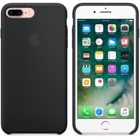 Appleâ funda iphone 7 plus silicona negro  mmqr2zm/a