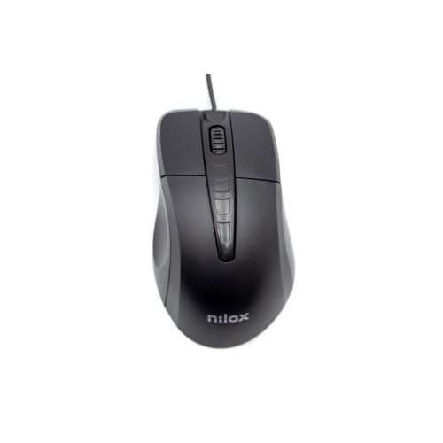 Nilox ratón cable usb 1000ppp negro