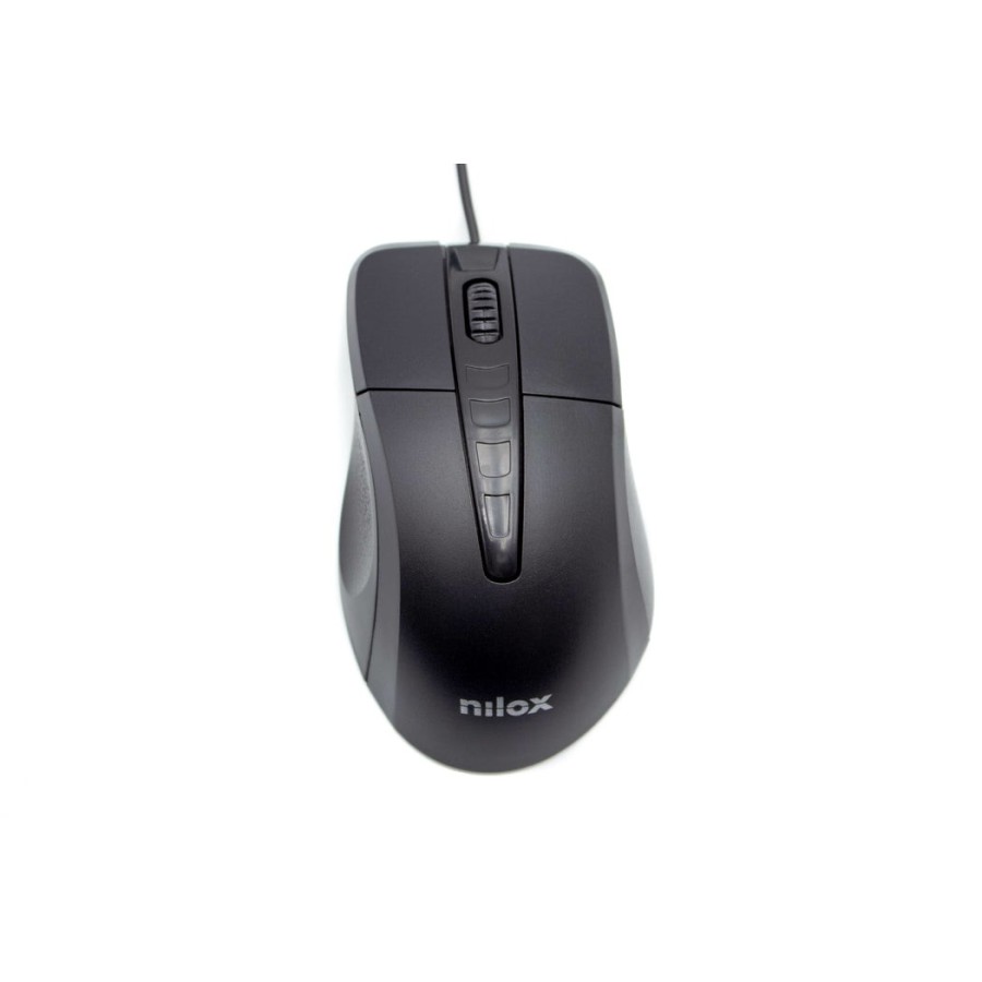 Nilox ratón cable usb 1000ppp negro