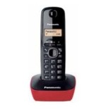 Teléfono inalámbrico panasonic kx-tg1611 negro y rojo