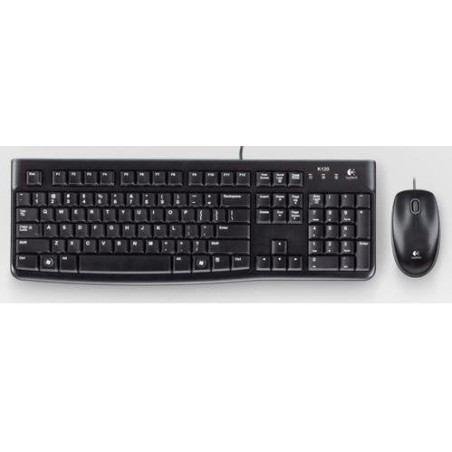 Teclado portugués + ratón logitech mk120 usb qwerty negro 920-002547