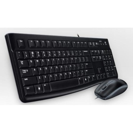 Teclado portugués + ratón logitech mk120 usb qwerty negro 920-002547