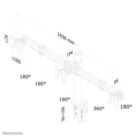 Newstar soporte de escritorio para monitor