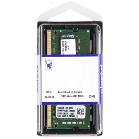 Memoria kingston dedicada sodimm ddr4 8gb 2400 mhz pc4-19200 1.2 v kcp424ss8/8