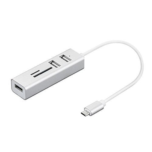 Hub 3port usb 2.0 to type c tf/sd