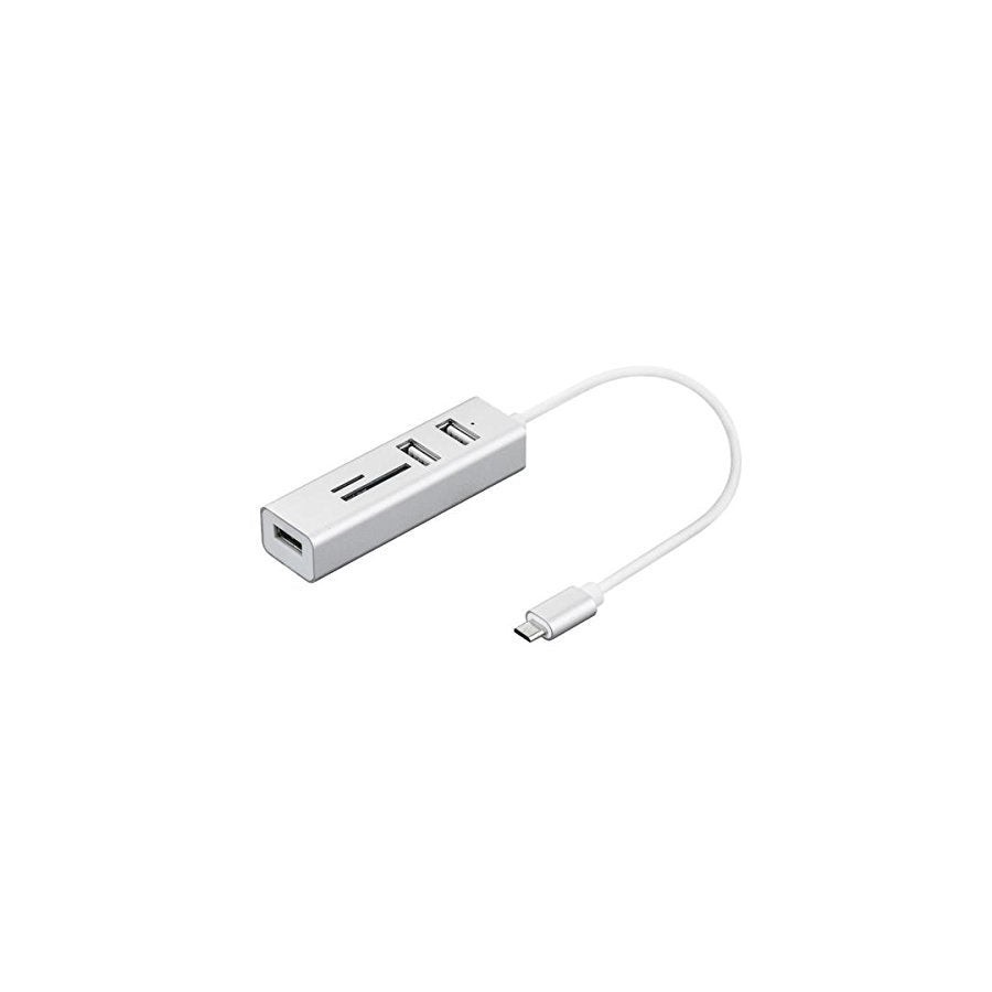Hub 3port usb 2.0 to type c tf/sd
