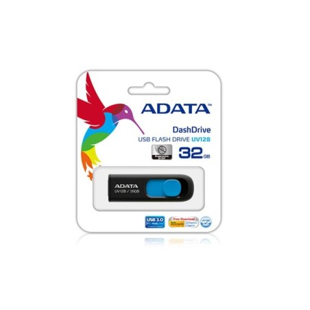 Pendrive adata 128gb usb3.0 dashdrive uv128 negro