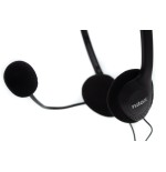 Auriculares nilox microfono control vol negro alambrico