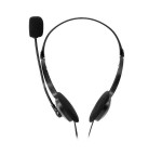 Auriculares nilox microfono control vol negro alambrico