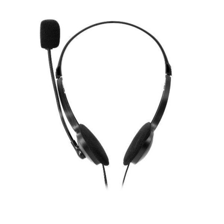 Auriculares nilox microfono control vol negro alambrico