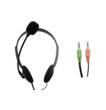 Auriculares nilox microfono control vol negro alambrico
