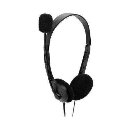 Auriculares nilox microfono control vol negro alambrico
