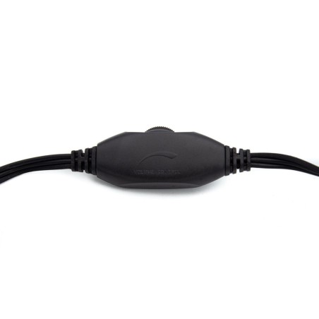 Auriculares nilox microfono control vol negro alambrico