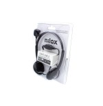 Auriculares nilox microfono control vol negro alambrico