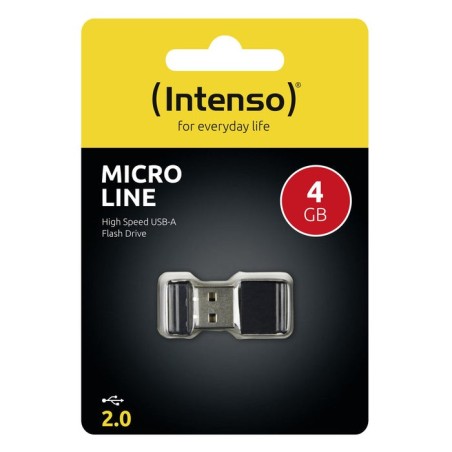 Pendrive intenso 4gb usb2.0 micro line negro