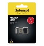 Pendrive intenso 4gb usb2.0 micro line negro