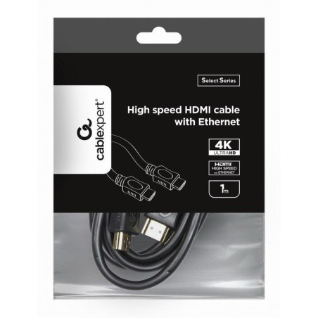 Gembird cable hdmi v1.4 high speed 1m  ethernet ccs negro cc-hdmi4l-1m