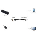 Gembird cable otg micro usb  a usb m/h 0.15m negro