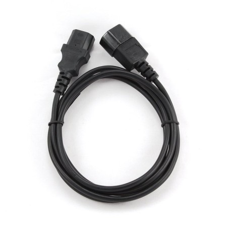 Gembird cable de alimentacion c13 a c14 chuco m/h (alargo) 1.8m negro