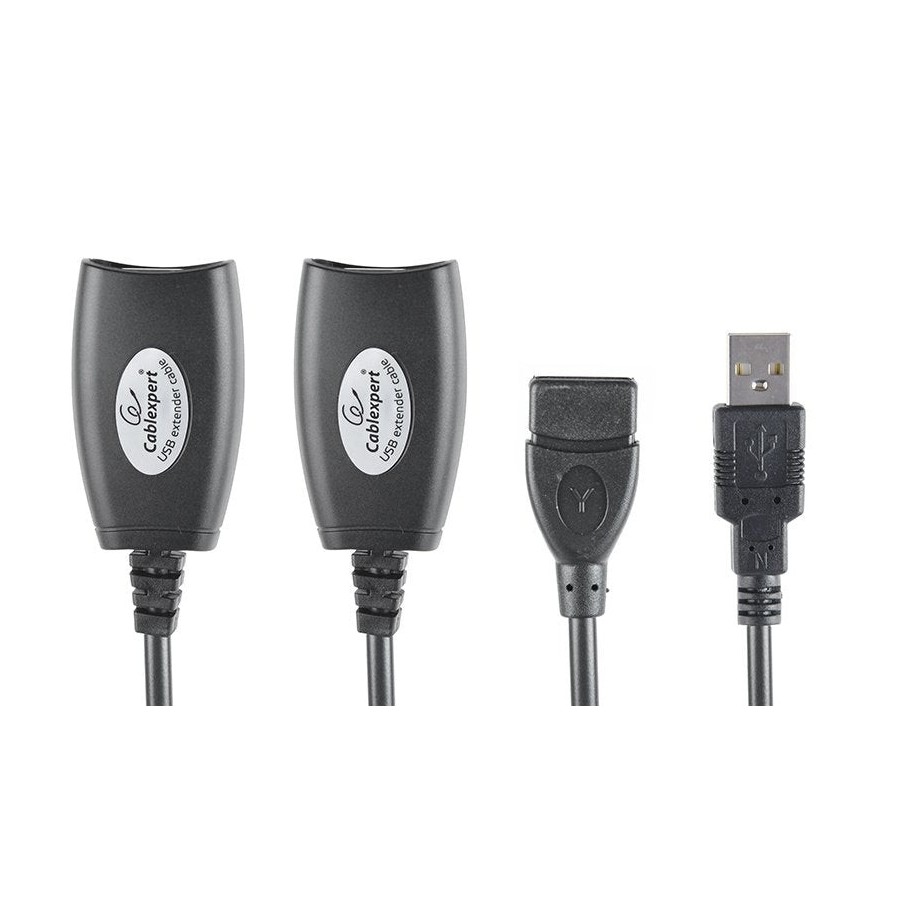 Gembird cable conversor usb a rj45 x2und (alargo) para cable de red hasta 30m negro