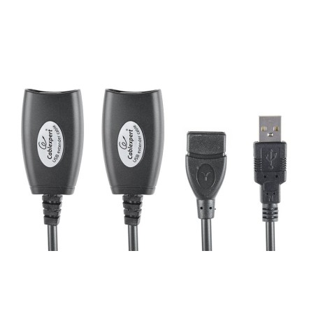 Gembird cable conversor usb a rj45 x2und (alargo) para cable de red hasta 30m negro