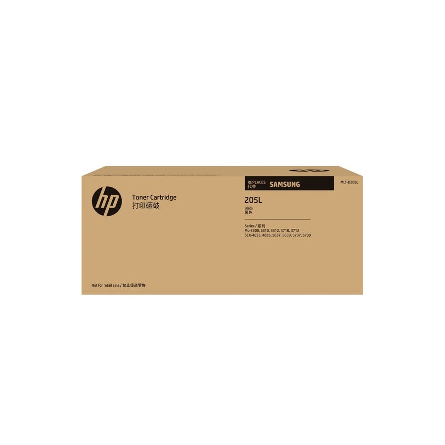 Toner original samsung negro su963a para impresoras que usen mlt-d205l - 5000 paginas - compatible segun especificaciones