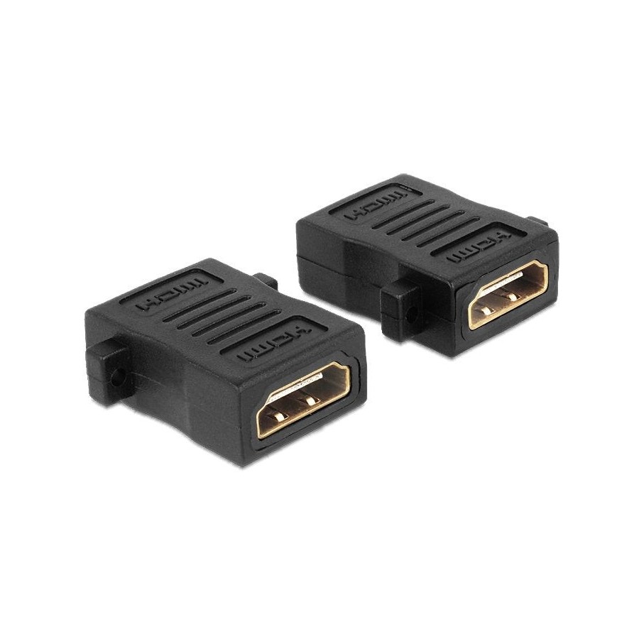 Delock adaptador para cable hdmi h/h negro