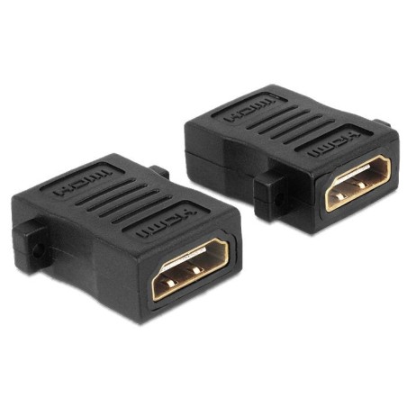 Delock adaptador para cable hdmi h/h negro