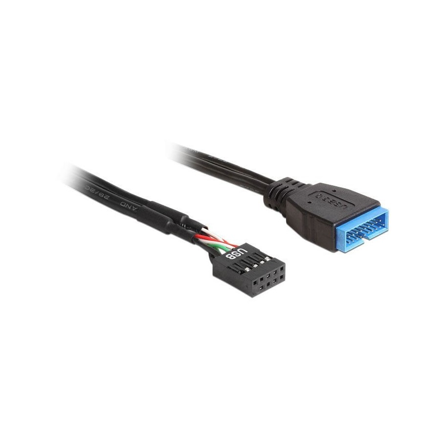 Delock conversor usb para placa usb3.0 19pin a 9pin 0.30m
