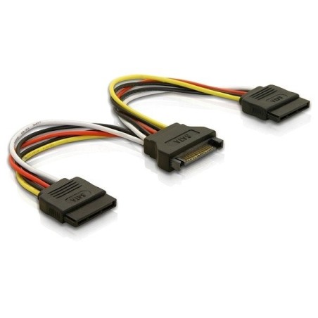 Delock cable alimentacion bifurcador sata(m) a 2 sata(h)