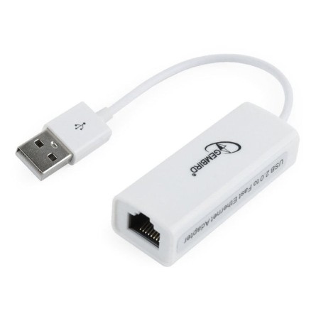 Gembird tarjeta de red usb a rj45 ethernet 100mbit/s 0.10m blanco