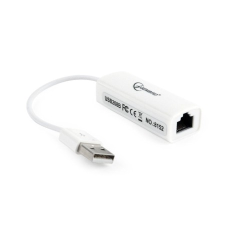 Gembird tarjeta de red usb a rj45 ethernet 100mbit/s 0.10m blanco