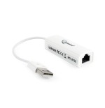 Gembird tarjeta de red usb a rj45 ethernet 100mbit/s 0.10m blanco