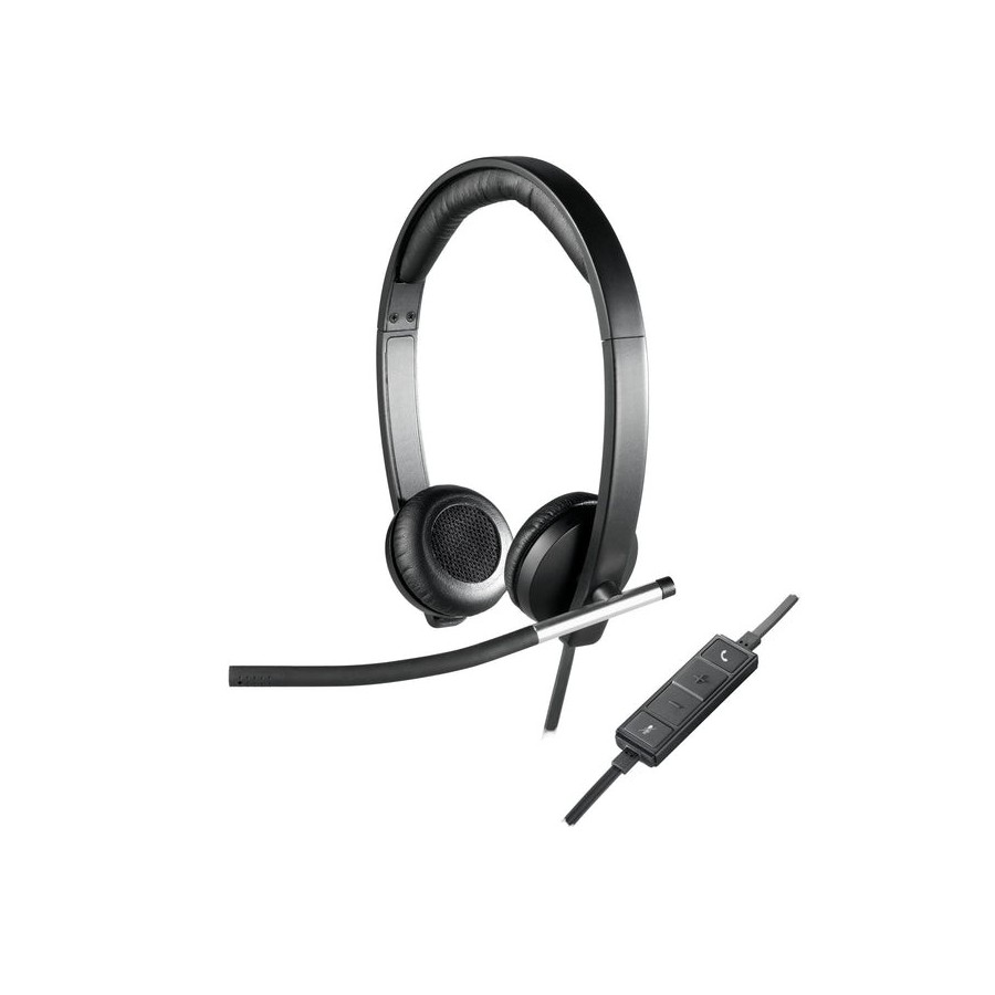 Auriculares logitech h650e microfono usb 1.8m