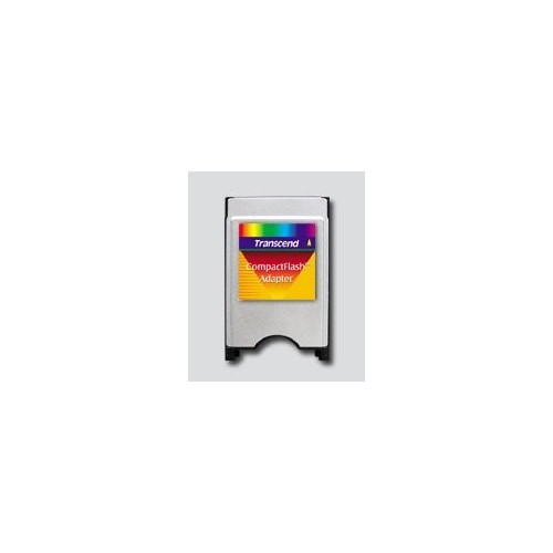 Lector de tarjetas externo transcend compactflash adapter plata