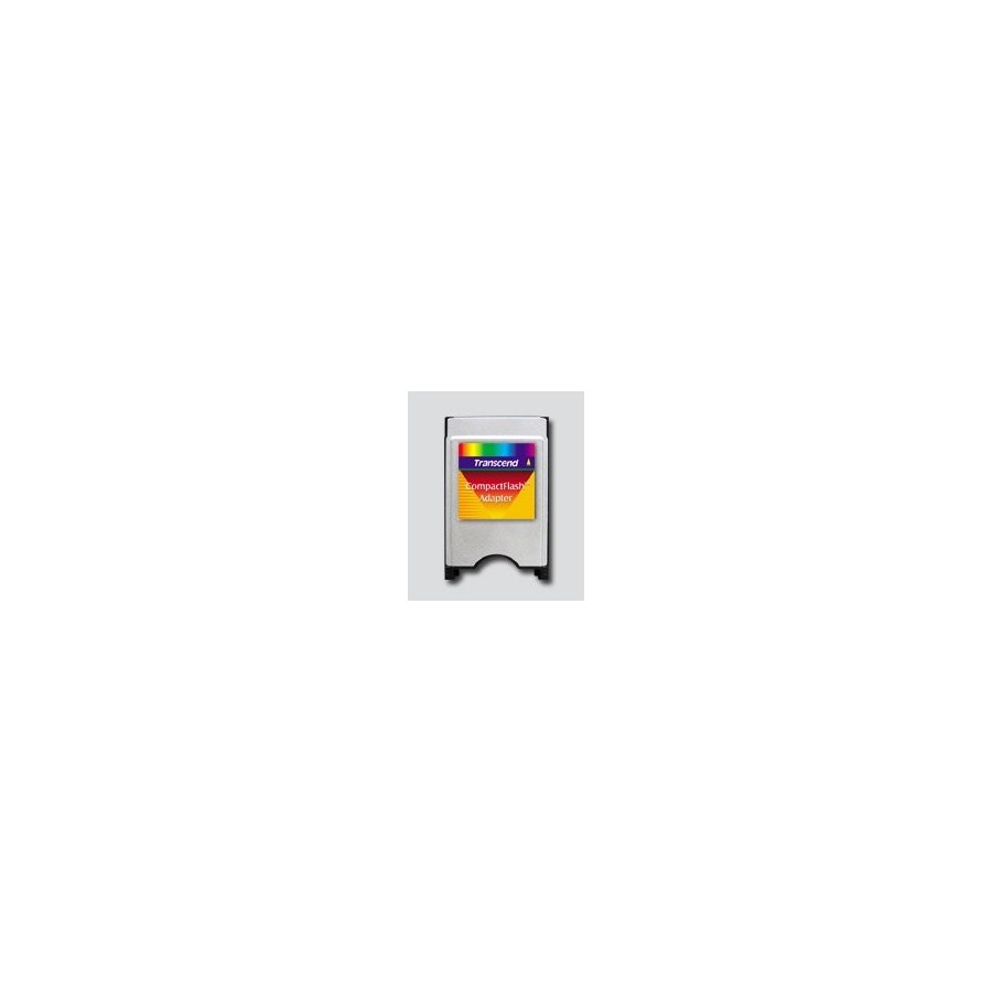Lector de tarjetas externo transcend compactflash adapter plata