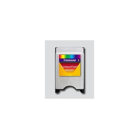 Lector de tarjetas externo transcend compactflash adapter plata