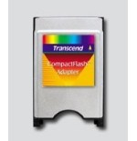 Lector de tarjetas externo transcend compactflash adapter plata
