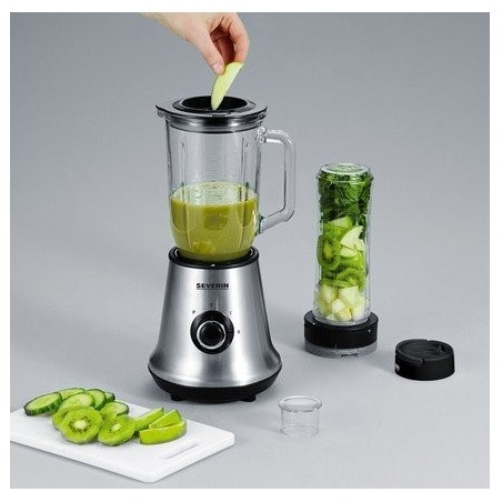 Licuadora severin sm 3737, 1 l batidora de vaso acero inoxidable 500 w
