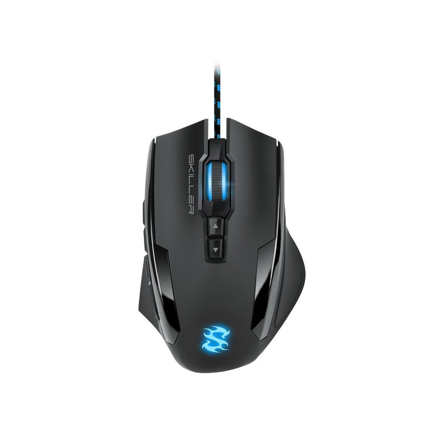 Sharkoon raton gaming skiller sgm1 usb optico 10800 dpi mano derecha negro